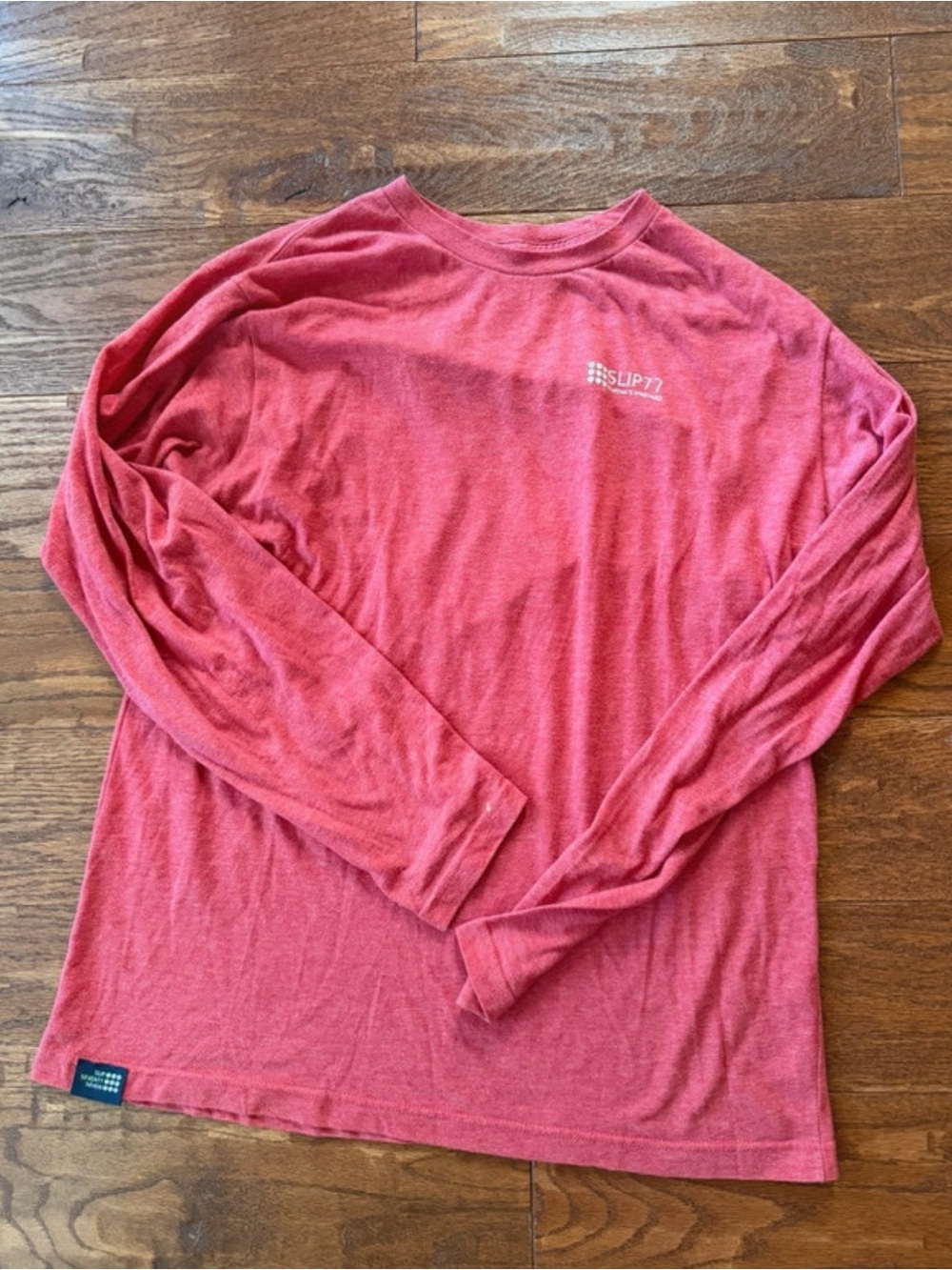Slip77 Men's Long Sleeve Crewneck Shirt - Red
